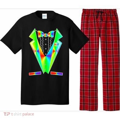 Tux Tuxedo With Pockets Rose Tie Dye Pajama Set