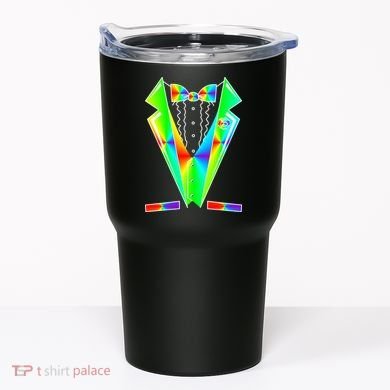 Tux Tuxedo With Pockets Rose Tie Dye Tumbler