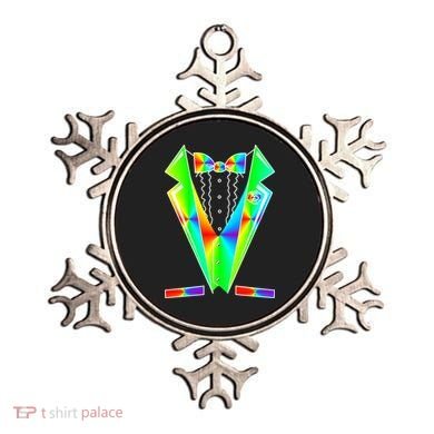 Tux Tuxedo With Pockets Rose Tie Dye Ornament