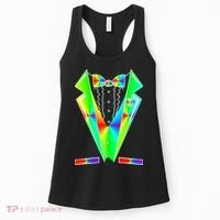 Tux Tuxedo With Pockets Rose Tie Dye Women's Tank Top thumb 0