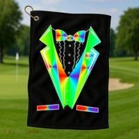 Tux Tuxedo With Pockets Rose Tie Dye Golf Towel thumb 1