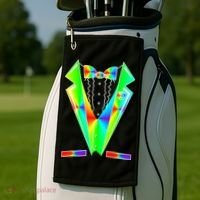 Tux Tuxedo With Pockets Rose Tie Dye Golf Towel thumb 2