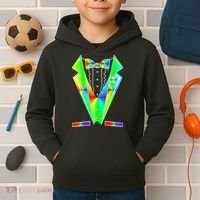 Tux Tuxedo With Pockets Rose Tie Dye Kids Hoodie thumb 2