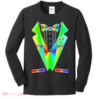 Tux Tuxedo With Pockets Rose Tie Dye Kids Long Sleeve Shirt thumb 0