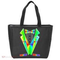 Tux Tuxedo With Pockets Rose Tie Dye Tote Bag thumb 0