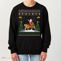 Tiger Ugly Xmas Gift Funny Santa Riding Tiger Christmas Meaningful Gift Women's Sweatshirt thumb 0