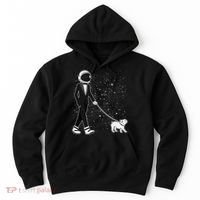 Tuxedo Astronaut Walking Dog Hoodie thumb 0