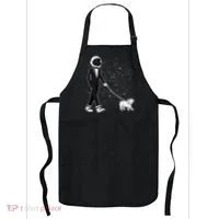 Tuxedo Astronaut Walking Dog Apron thumb 0