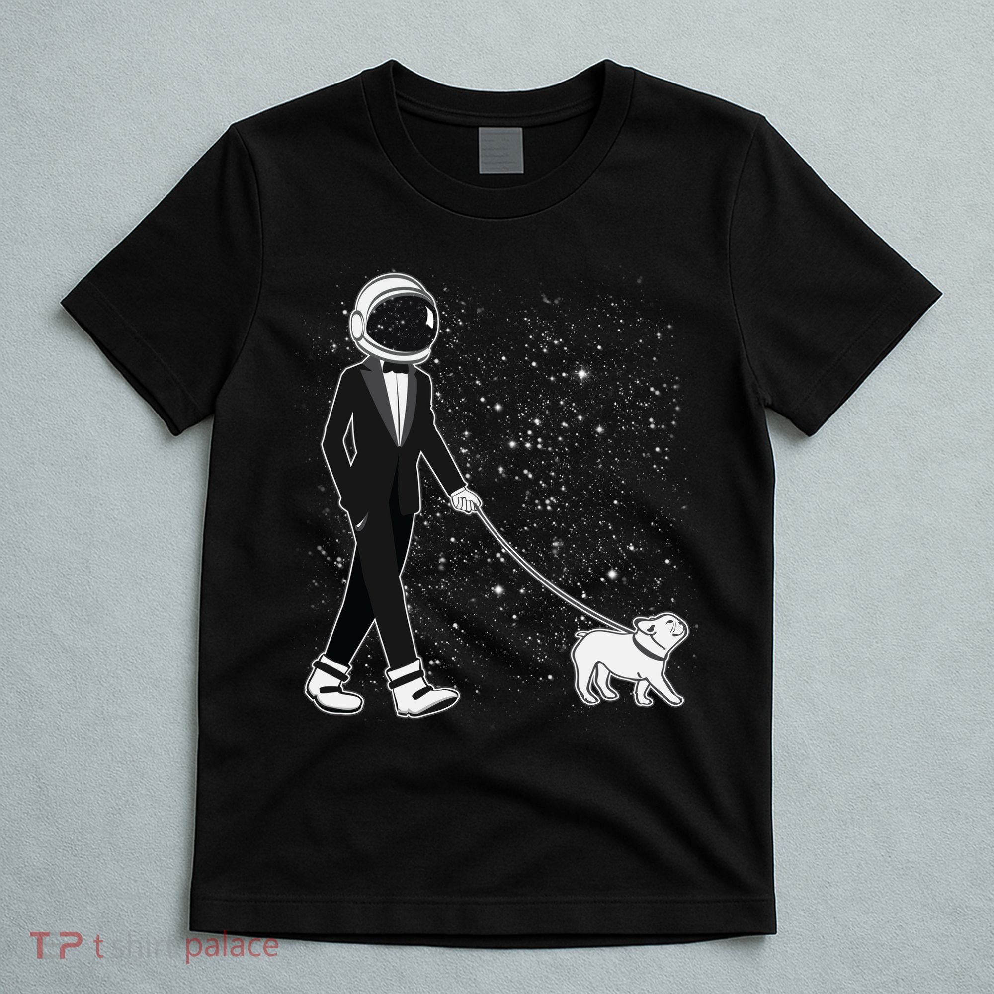 Tuxedo Astronaut Walking Dog T-Shirt