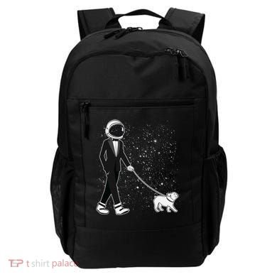 Tuxedo Astronaut Walking Dog Backpack