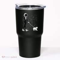 Tuxedo Astronaut Walking Dog Tumbler thumb 0