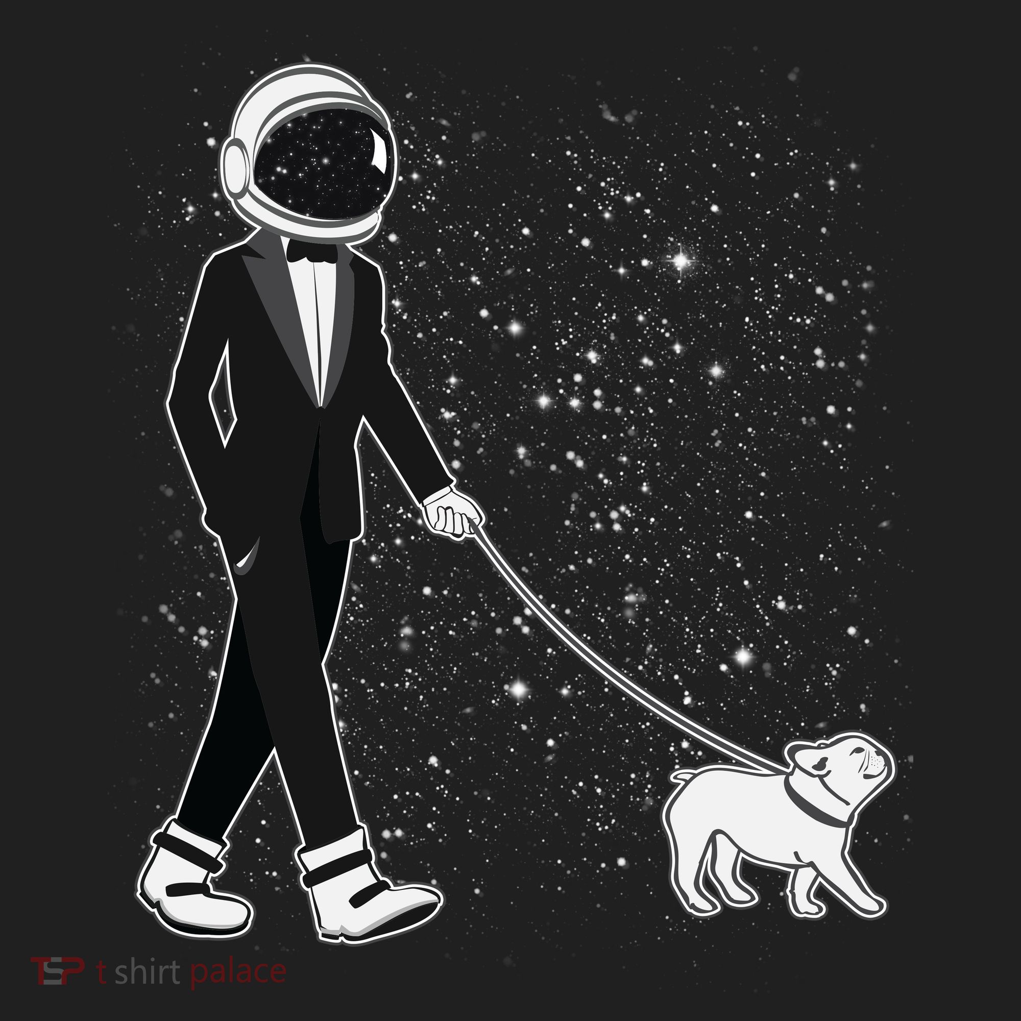 Tuxedo Astronaut Walking Dog Tumbler