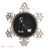 Tuxedo Astronaut Walking Dog Ornament thumb 0