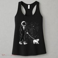 Tuxedo Astronaut Walking Dog Women's Tank Top thumb 3