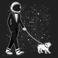 Tuxedo Astronaut Walking Dog Hat thumb 2