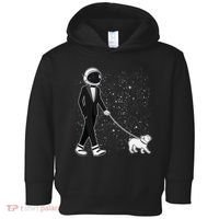 Tuxedo Astronaut Walking Dog Toddler Hoodie thumb 0