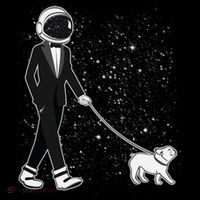 Tuxedo Astronaut Walking Dog Toddler Hoodie thumb 2