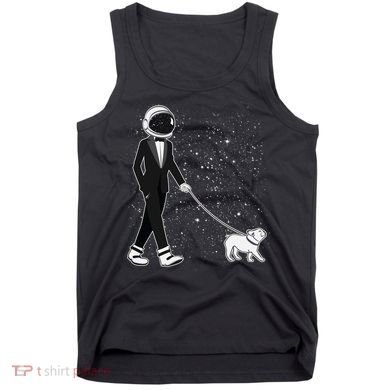 Tuxedo Astronaut Walking Dog Tank Top