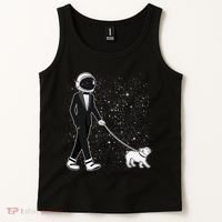 Tuxedo Astronaut Walking Dog Tank Top thumb 2