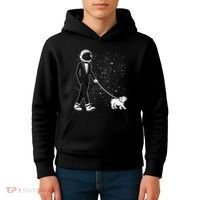 Tuxedo Astronaut Walking Dog Kids Hoodie thumb 4