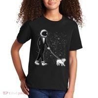 Tuxedo Astronaut Walking Dog Kids T-Shirt thumb 2
