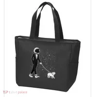 Tuxedo Astronaut Walking Dog Tote Bag thumb 3