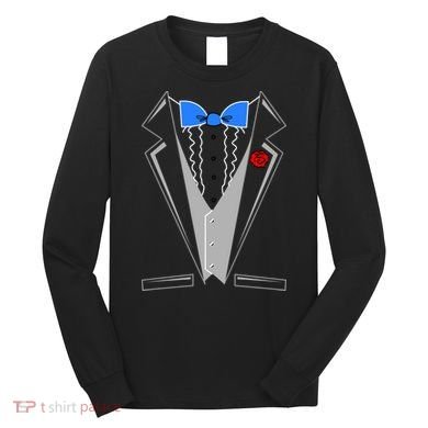 Tuxedo Suit Bachelor Party Long Sleeve Shirt