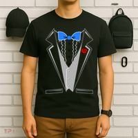 Tuxedo Suit Bachelor Party T-Shirt thumb 6