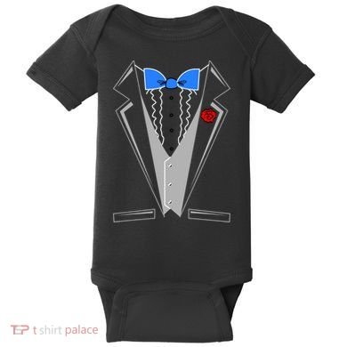 Tuxedo Suit Bachelor Party Baby Bodysuit