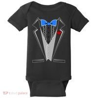 Tuxedo Suit Bachelor Party Baby Bodysuit thumb 0