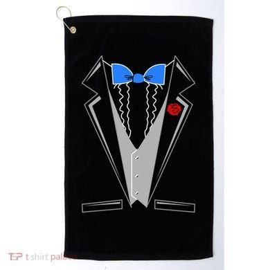 Tuxedo Suit Bachelor Party Golf Towel