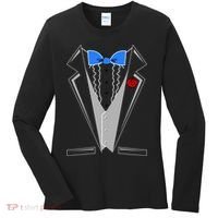 Tuxedo Suit Bachelor Party Women's Long Sleeve Shirt thumb 0