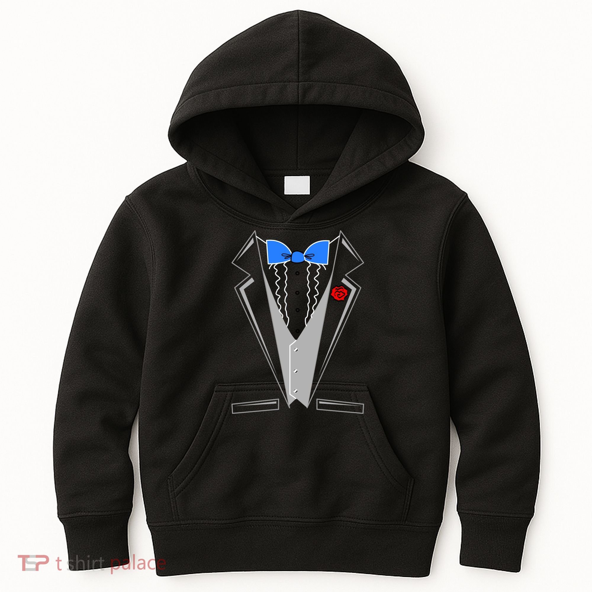 Tuxedo Suit Bachelor Party Kids Hoodie