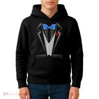 Tuxedo Suit Bachelor Party Kids Hoodie thumb 4