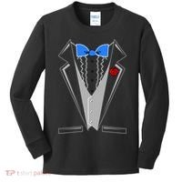 Tuxedo Suit Bachelor Party Kids Long Sleeve Shirt thumb 0