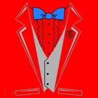 Tuxedo Suit Bachelor Party Santa Hat thumb 1
