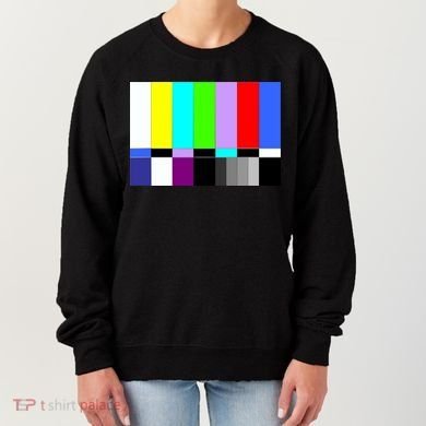 TV Colors Bars Organic Screen Retro Women's Sweatshirt