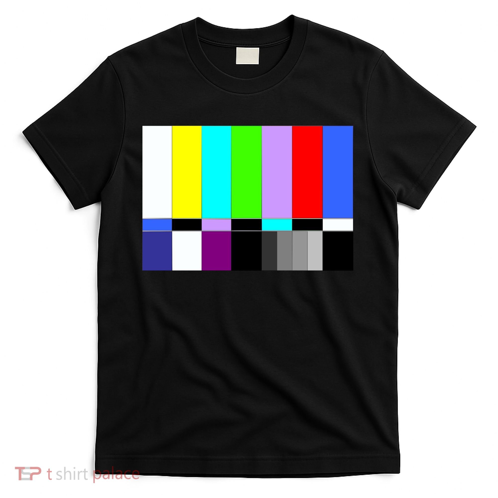 TV Colors Bars Organic Screen Retro T-Shirt