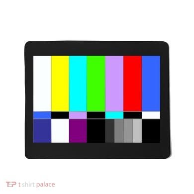TV Colors Bars Organic Screen Retro Mousepad