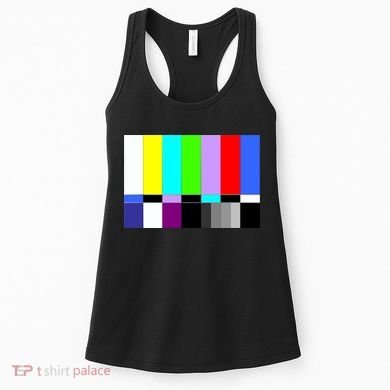 TV Colors Bars Organic Screen Retro Women's Tank Top