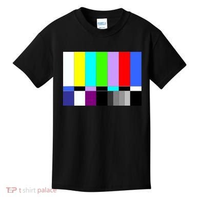 TV Colors Bars Organic Screen Retro Kids T-Shirt