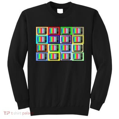 TV Screen No Signal Bars - Vintage Classic Sweatshirt