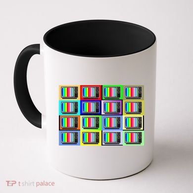 TV Screen No Signal Bars - Vintage Classic Coffee Mug