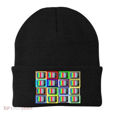 TV Screen No Signal Bars - Vintage Classic Beanie
