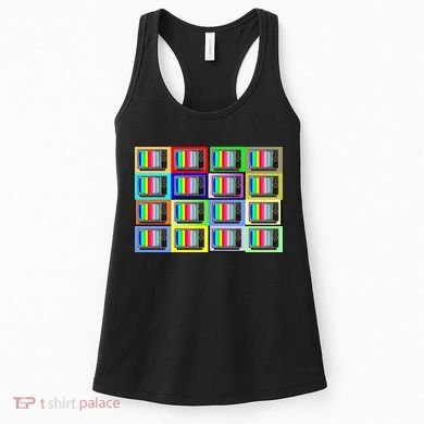 TV Screen No Signal Bars - Vintage Classic Women's Tank Top