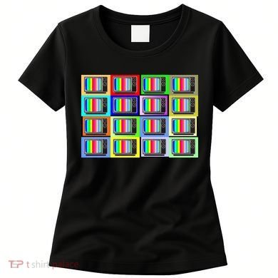 TV Screen No Signal Bars - Vintage Classic Women's T-Shirt
