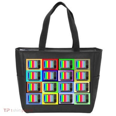 TV Screen No Signal Bars - Vintage Classic Tote Bag
