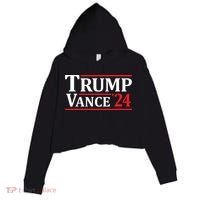 Trump Vance 24 Trump 2024 Crop Fleece Hoodie thumb 0