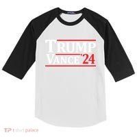 Trump Vance 24 Trump 2024 Kids Colorblock Raglan Jersey thumb 0