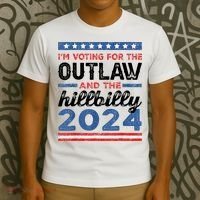 Trump Vance 2024 Donald J.D. Outlaw And The Hillbilly T-Shirt thumb 3